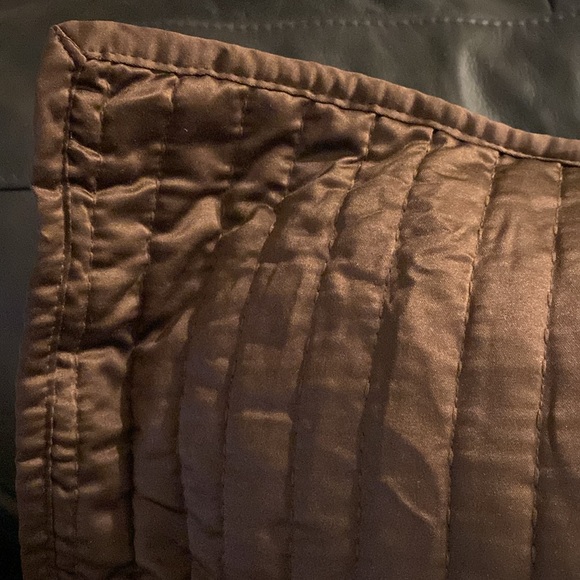 HiEnd Accents Affordable Luxury Satin Channel Quilted Euro Sham, 26” x 26” NWT - Picture 3 of 7